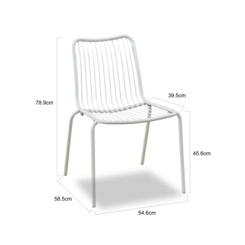 Tuinstoel Lucca Wit 2 Tuinstoel Lucca Wit - Image 2