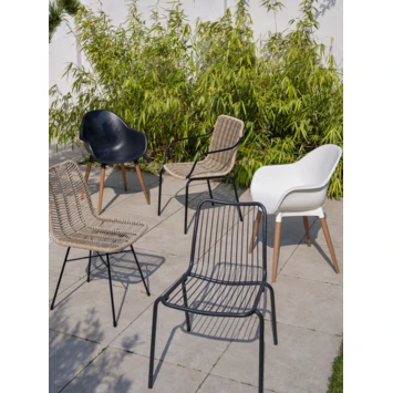 Tuinstoel Lucca Wit 3 Tuinstoel Lucca Wit - Image 3