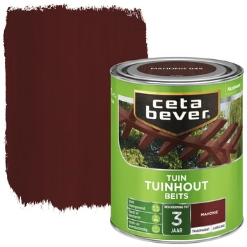 CetaBever Tuinhoutbeits Transparant Mahonie Zijdeglans 750 Ml 1 CetaBever Tuinhoutbeits Transparant Mahonie Zijdeglans 750 Ml