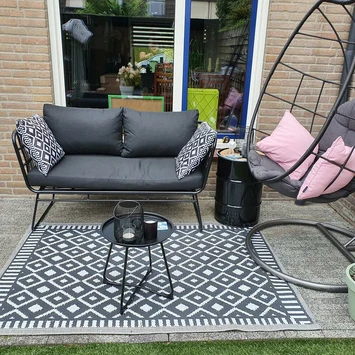 Loungebank Madrid Zwart 3 Loungebank Madrid Zwart - Image 3