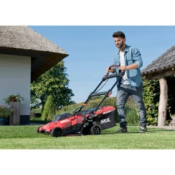 SKIL 20V Grasmaaier 0140BA Brushless 43cm + 2 Accu's 4,0Ah + Snellader -Tuingereedschap Verkoop 123 142