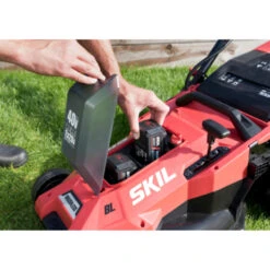 SKIL 20V Grasmaaier 0140BA Brushless 43cm + 2 Accu's 4,0Ah + Snellader -Tuingereedschap Verkoop 123 143