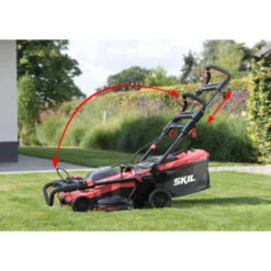 SKIL 20V Grasmaaier 0140BA Brushless 43cm + 2 Accu's 4,0Ah + Snellader -Tuingereedschap Verkoop 123 144