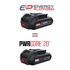 SKIL 20V Grasmaaier 0140BA Brushless 43cm + 2 Accu's 4,0Ah + Snellader -Tuingereedschap Verkoop 123 147