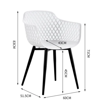 Stoel Savona Wit 2 Stoel Savona Wit - Image 2