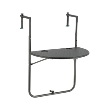 Balkontafel Halfrond Antraciet 1 Balkontafel Halfrond Antraciet