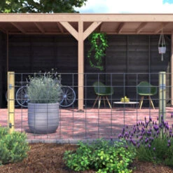 Gaas Startpakket Tuinhek Grenen 180x75cm Liggend -Tuingereedschap Verkoop 123 2099