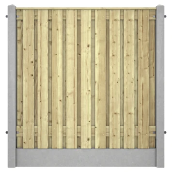 Houtbetonschutting Grijs Grenen Per Meter 3 Houtbetonschutting Grijs Grenen Per Meter - Image 3