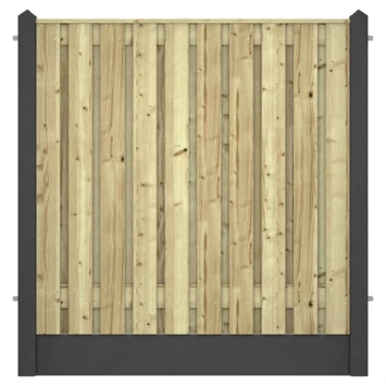 Houtbetonschutting Antraciet Grenen Per Meter 2 Houtbetonschutting Antraciet Grenen Per Meter - Image 2