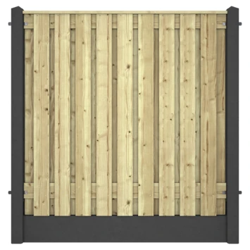 Houtbetonschutting Antraciet Grenen Per Meter 3 Houtbetonschutting Antraciet Grenen Per Meter - Image 3
