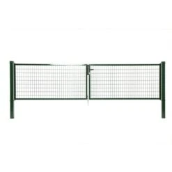 Dubbele Poort Napoli Ral 6005 Groen 100x400 Cm