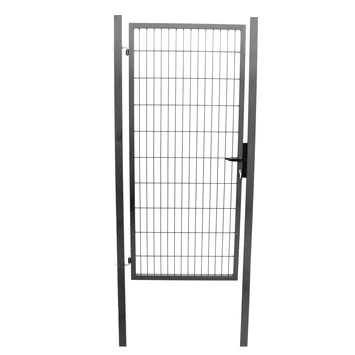 Enkele Poort Roma/Milano Antraciet 200x100 Cm 1 Enkele Poort Roma/Milano Antraciet 200x100 Cm